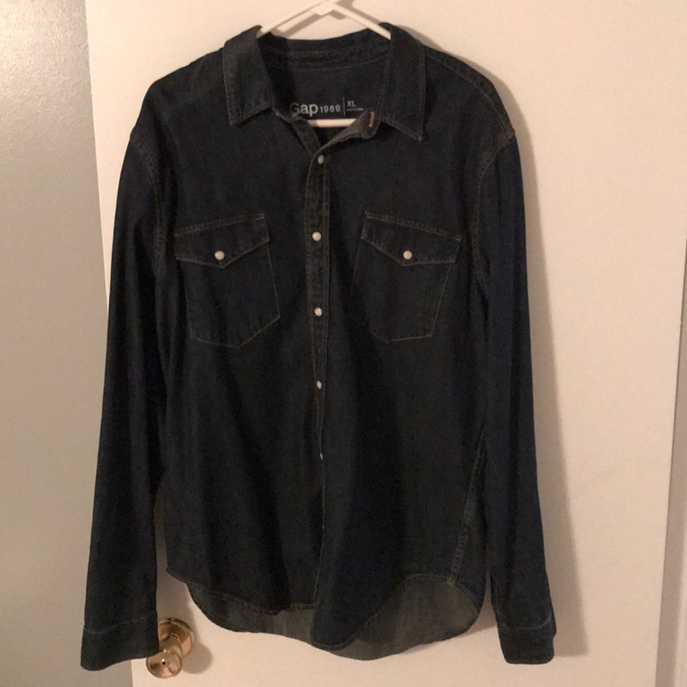 Gap Denim Button Down, Size XL